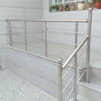 نرده استیل راه پله و تراس|خدمات پیشه و مهارت|چگنی, |دیوار