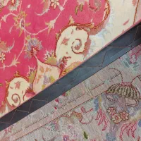 فرش دستباف تبریز مربع گل ابریشم ۲*۲رنگ خاص|فرش|تهران, بازار|دیوار