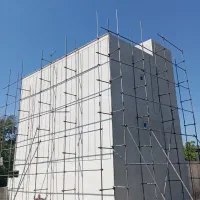 نصب داربست در میانه وهومه