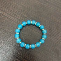 دستبند با دونه های درشت ابی