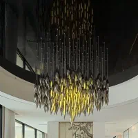لوستر دوبلکس ویلایی تمام کریستال لابی و پاساژ|لوستر و چراغ آویز|تهران, قلهک|دیوار