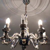 لوستر ایتالیایی 8 شاخه کاملا سالم و بکر|لوستر و چراغ آویز|تهران, پرستار|دیوار