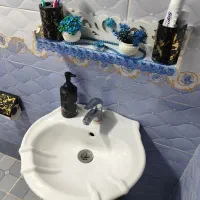 روشویی به همراه آیینه و شلف|لوازم سرویس بهداشتی|آستانه اشرفیه, |دیوار