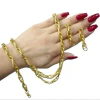 سرویس نقره شانل مشابه طلا