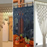 انواع پرده مکرومه