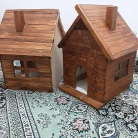 کلبه چوبی مخصوص مینا وگربه