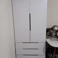 کمد دو درب سفید رنگ