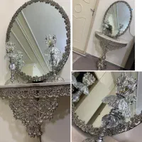 آینه کنسول و شمعدان