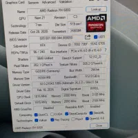 Rx6800 16گیگ|قطعات و لوازم جانبی رایانه|گرگان, |دیوار