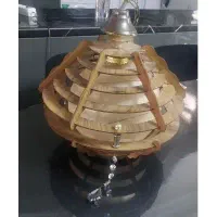 یک جفت لوستر چوبی