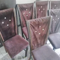 صندلی نهار خوری 6نفره کارکرده جمعا 1500000تومان