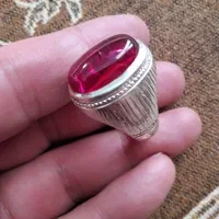 انگشتر نقره یاقوت