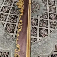 کتیبه پرده زیبای سلطنتی همراه چوب پردهقیمت منصفانه