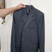 کت شلوار نو رنگ ذغالی سایز ۴۶