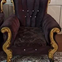 مبل شش نفره و جلو مبلی سالم در حد نو|مبلمان خانگی و میز عسلی|شوش, |دیوار