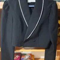 کراپ کت مجلسی یقه ارشال