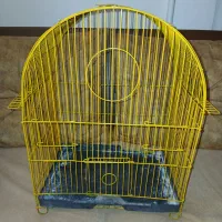 قفس گرد زرد نو  طوطی قناری مرغ عشق