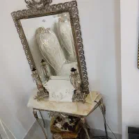 آینه شمعدان برنجی