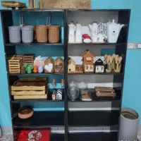 ۶ عدد قفسه ام دی اف|کتابخانه، شلف، قفسههای دیواری|دوگنبدان, |دیوار