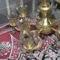 لوستر طرح لاله چهار شاخه  دو عدد ۱۵ ملیون