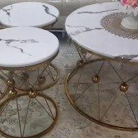 میز جلو،مبلی  طلایی