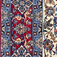 قالیچه کرک و ابریشم اصفهان قدیمی اما سالم اقساطی|فرش|اصفهان, نقش جهان|دیوار