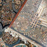 فرش سرمه ای تمیز  درحد نو|فرش|نظرآباد, نظرآباد|دیوار