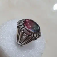 انگشتر یاقوت پرچمی با رکاب علی زنجان