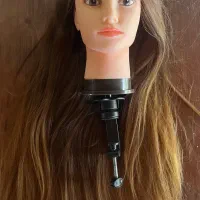 کله مانکن شینیون و بافت همراه با پایه نگهدارنده