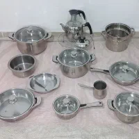 سرویس قابلمه استیل FUMA ژاپن اصل اورجینال نچسب