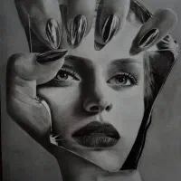 سفارش نقاشی چهره سیاهقلم+دوره آموزش نقاشی|تابلو، نقاشی، عکس|شیراز, شهرک گلستان|دیوار