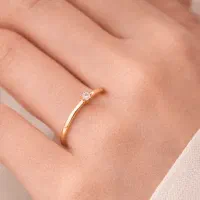 انگشتر طلای زنانه - ظریف و زیبا
