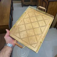 سینی دیس پذیرایی چوبی کادو هدیه ولنتاین تولد