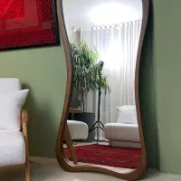 آینه قدی چوبی دفرمه|آینه|امیرکلا, |دیوار