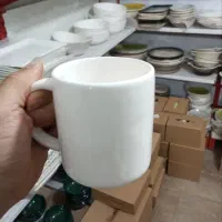 ماگ سفید بزرگ سرامیکی 60 تومن