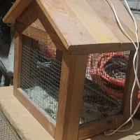 قفس چوبی چراغ دار