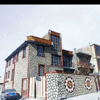 اجرا نمای ساختمان طرح سنگ و چوب