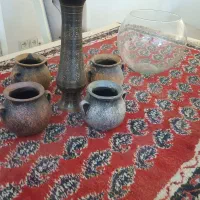 ۴ عدد گلدان پتینه زیبا و جنس محکم|صنایع دستی و سایر لوازم تزئینی|شیراز, شهرک گلستان شمالی|دیوار