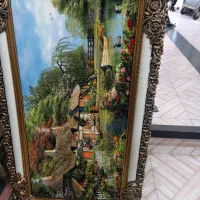 تابلوفرش وکنار ه گلیم۱۲۰۰شانه|تابلو فرش|دزفول, |دیوار