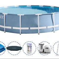 استخر اینتکس پی وی سی دایره قطر ۴/۸۰ متر پایه فلزی