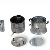 سماور هیزمی استیل