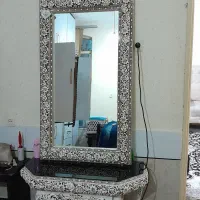 بوفه آینه کنسول ساعت