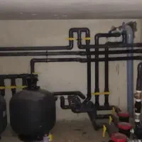 تاسیسات موتورخانه استخر جکوزی نصب پمپ  تعمیرمشعل