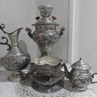 سماور قلم کاری نقره اصفهان