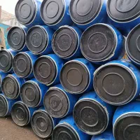 بشکه پلاستیکی ۲۲۰ لیتری با تسمه ودرب کامل