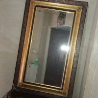 آینه قدی بامیز کنسول دورقاب طلاکوب بابهترین چوب