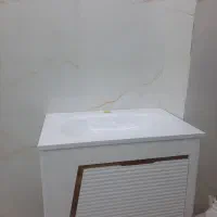 روشویی با سنگ کورین و آینه اردکان نونو