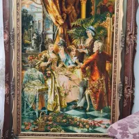 تابلو فرش دستبافت تبریز چله ابریشم