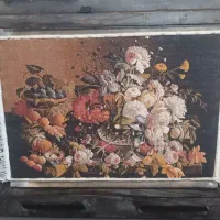 تابلو فرش ماشینی طرح گل|تابلو فرش|کرج, شهرک جهاننما|دیوار