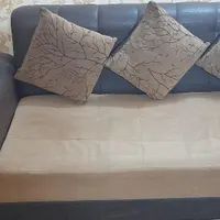 مبل ال ۶ نفره به همراه پاف و میز بار|مبلمان خانگی و میز عسلی|تهران, تهرانپارس شرقی|دیوار